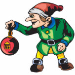 Elves Love Christmas Ornaments Acrylic Cut Outs