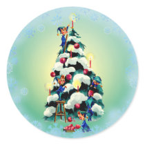 ELVES & SNOWFLAKES by SHARON SHARPE stickers