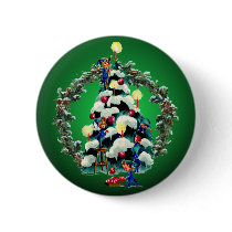 ELVES, TREE & FIR WREATH by SHARON SHARPE buttons by sharonsharpe ELVES, TREE & FIR WREATH by SHARON SHARPE buttons