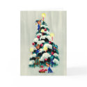 ELVES TRIMMING the TREE by SHARON SHARPE cards