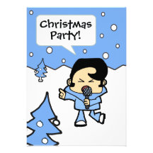 Elvins Christmas Party invitation