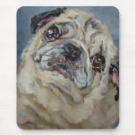 Elvis Puggy Portrait by Nancy Medina Mouse Pad