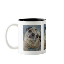 Elvis Puggy Portrait by Nancy Medina mugs