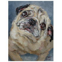 Elvis Puggy Portrait by Nancy Medina t-shirts