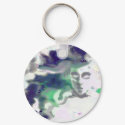 Elvish face - a digital drawing, fantasy art keychains by Linandara Elvish face - a digital drawing, fantasy art keychains