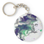 Elvish face - a digital drawing, fantasy art keychains