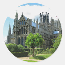 Ely Cathedral Round Stickers