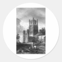 Ely Cathedral Round Stickers
