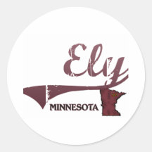 Ely Minnesota City Classic Stickers