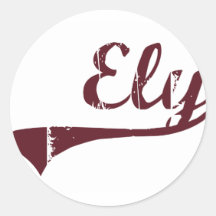 Ely Minnesota Classic Design Stickers