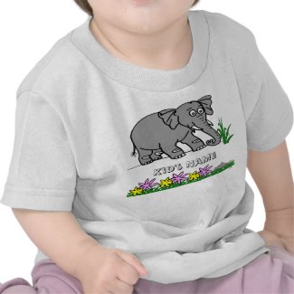 Ely the Elephant - Sees a Mouse Cute Kid's T-Shirt