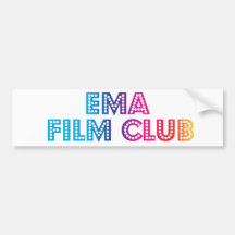 EMA Film Club Rainbow Bumper Sticker