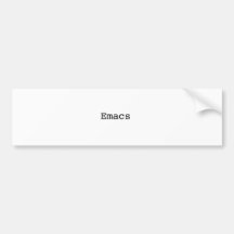 Emacs Bumper Stickers