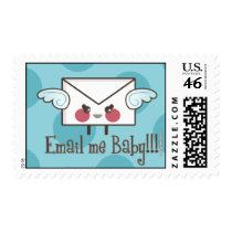 email me baby blue postage