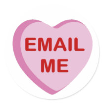 Email Me Conversation Candy Heart Gifts stickers by janbalaya Email Me Conversation Candy Heart Gifts stickers