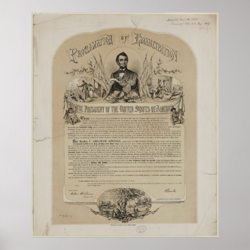 Emancipation Proclamation B B Russell & Co (1868) Poster | Zazzle