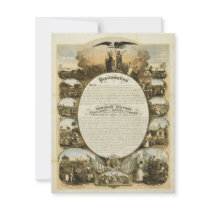 Emancipation Proclamation by L. Lipman Custom Invitation
