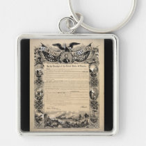 Emancipation Proclamation Print keychains