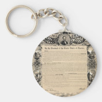 Emancipation Proclamation Print keychains