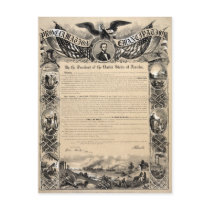 Emancipation Proclamation Print Post Card