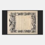 Emancipation Proclamation Print Rectangle Stickers