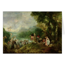 Embarkation for Cythera, 1717 Greeting Cards