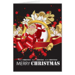 Embellished Santa Claus Blank Card