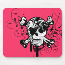 EMBELLISHED SKULL MOUSE PADS