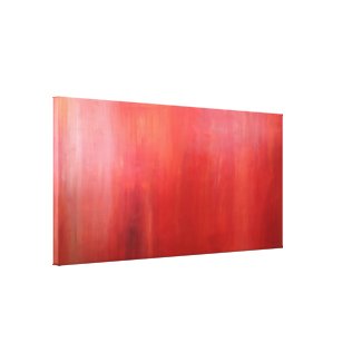 Ember Glow Haze red acrylic painting canvas print