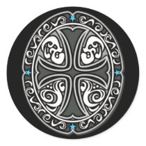 cross, music, hiphop, rock, illustration, graphics, black, vintage, gothic, christian, cool, tribal, motorcycle, art, street, emblem, monotone, wild, graphic-design, hip-hop, biker, graphic design, hip hop, band, embrem, rock-and-roll, pop art, Sticker with custom graphic design
