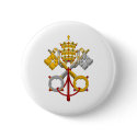 Emblem of the Papacy Official Pope Symbol Coat buttons