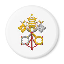 Emblem of the Papacy Official Pope Symbol Coat Refrigerator Magnet