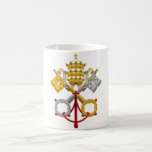 Emblem of the Papacy Official Pope Symbol Coat Mug