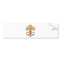 Emblem of the Vatican City Bumper Stickers