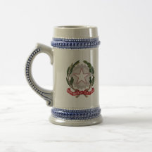 emblema de Italia Taza