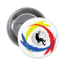 Emblema tricolor de la escalada pins