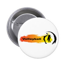 Emblema único del voleibol pin