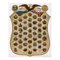 Emblems of the United States 1876 posters