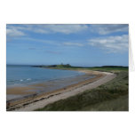 "Embleton Beach view of Bamburgh Castle" (1) Greeting Card