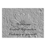 Emboss Look Cosmos Flower Card business cards