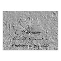 Emboss Look Cosmos Flower Card Business Card