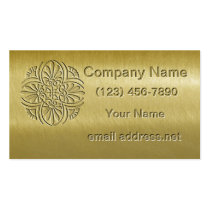 Embossed Brass Business Cards