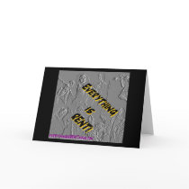 Embossed Characters Note Card