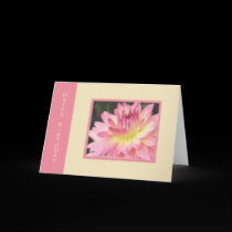 Embossed Dahlia Birthday Card by jereeb Embossed Dahlia Birthday Card