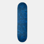 Embossed Dragon on Blue Lapis Leather Texture skateboards