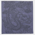 Embossed Dragon on BlueSlate Leather Texture napkins