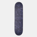 Embossed Dragon on BlueSlate Leather Texture skateboards