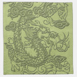 Embossed Dragon on LimeGreen Leather Texture napkins