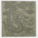 Embossed Dragon on OliveSage Leather Texture napkins