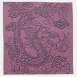 Embossed Dragon on pink grape Leather Texture napkins